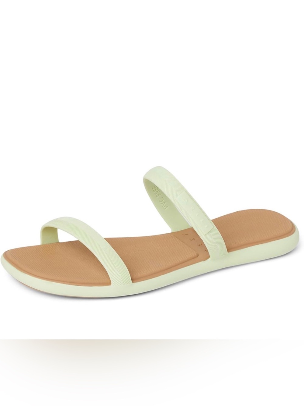 NWT Reef Water Willow Marina Women's Aloe Wash Green Double-Strap Slide Sandal